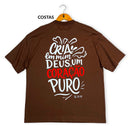 Oversized Marrom Full Cria Em Mim Deus Um Coração Puro