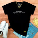 Camiseta Feminina Preta Pois Nada É Impossível Para Deus