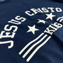Camiseta Masculina Azul Jesus Cristo King