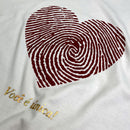 Camiseta Feminina Off White Coração Digital Você É Única