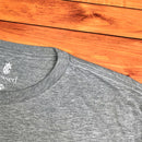 Camiseta Masculina Cinza Aplique Direção Jesus