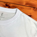 Camiseta Masculina Branca Aplique Direção Jesus