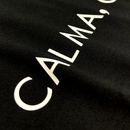 Camiseta Feminina Preta Calma, Confia.