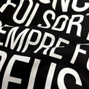 Camiseta Masculina Preta Nunca foi sorte sempre foi Deus.