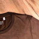 Camiseta Feminina Marrom Cruz Prata Jesus Cristo