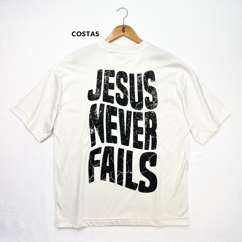 Oversized Off White Full Jesus Never Fails