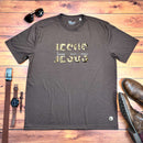 Camiseta Masculina Marrom Jesus Lives In Me