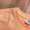 T-Shirt Infantil Salmão Leão Jesus Ele Vive Ele Reina
