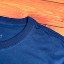 Camiseta Masculina Azul Aplique Direção Jesus